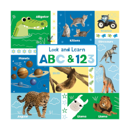Look and Learn ABC & 123  Board book 